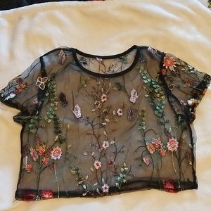 Floral Crop Shirt